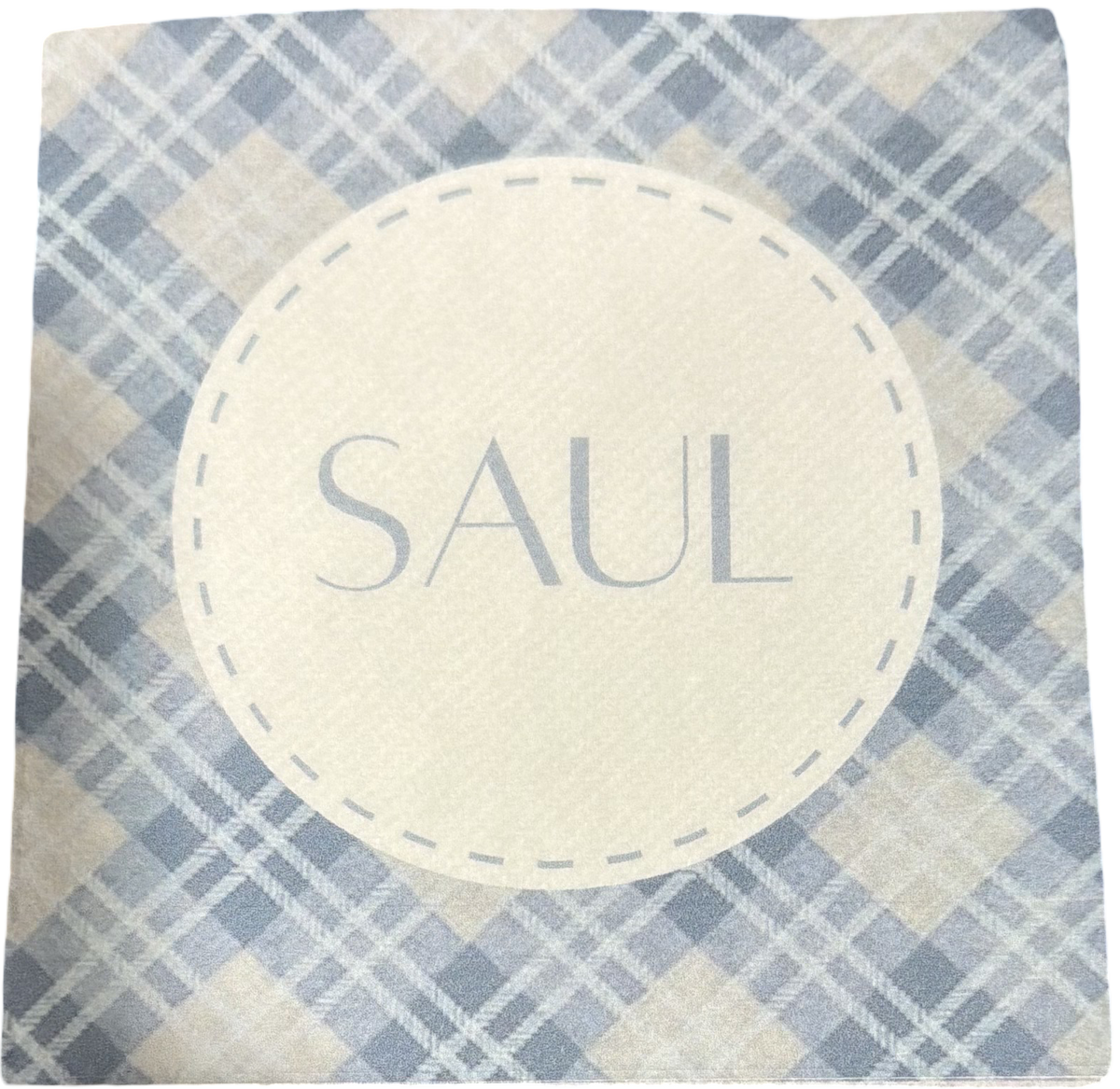 Custom printed napkin design